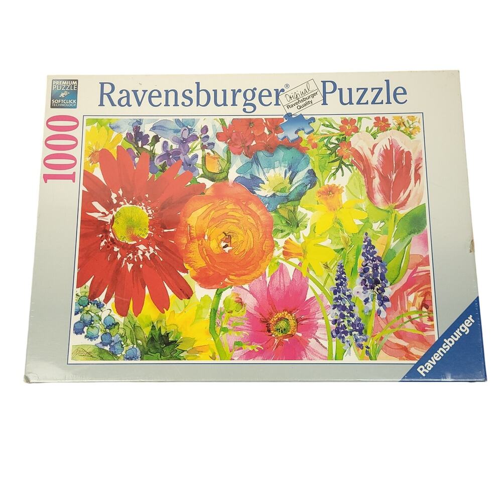 Ravensburger 1000 Piece Puzzle Abundant Blooms 197293 Gail Flores New Sealed